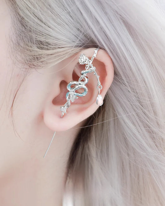 Velthara™ Celestial Vine Needle Earrings