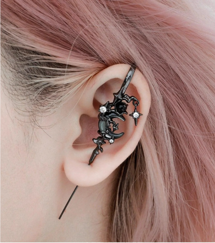 Velthara™ Mythic Moon Needle Earrings